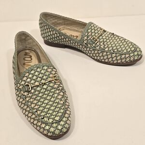Sam Edelman Laurel Soft Jade Slip On Almond Toe Leather Loafers Sz. 6.5